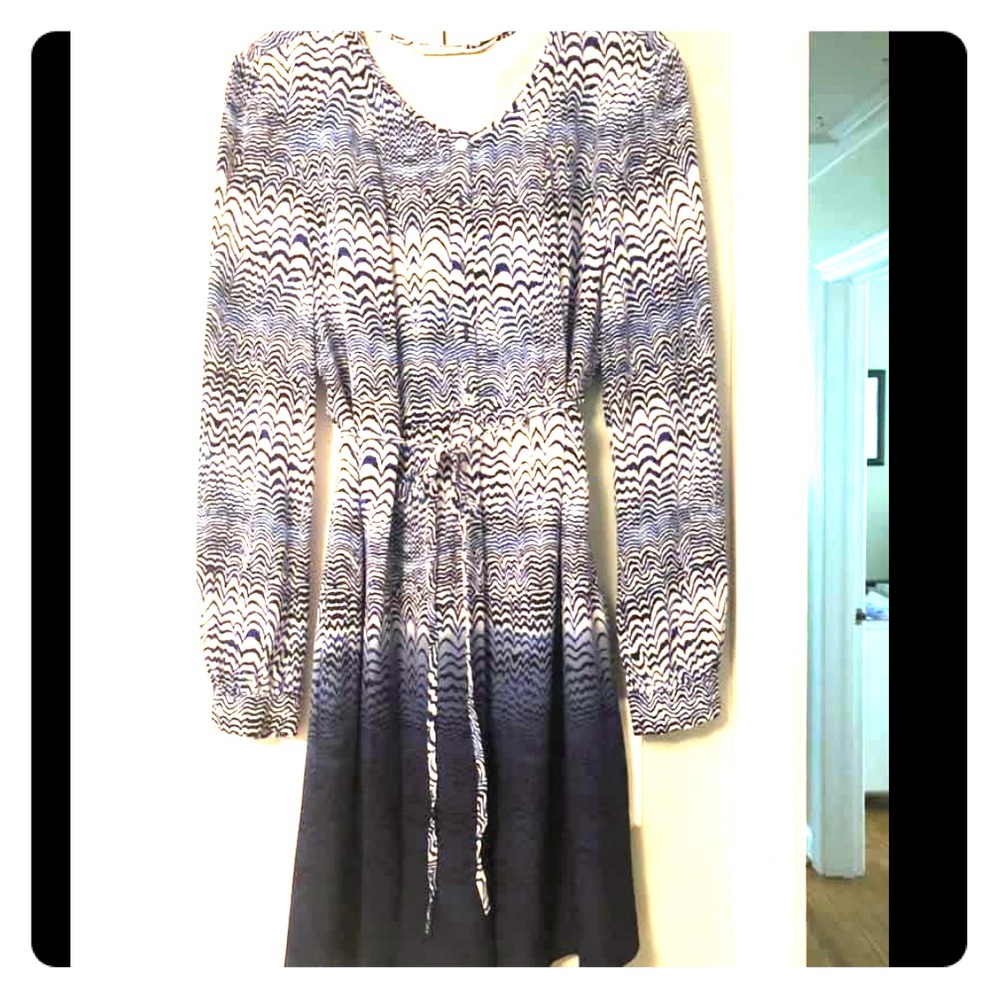 Trina Turk blue ombré dress